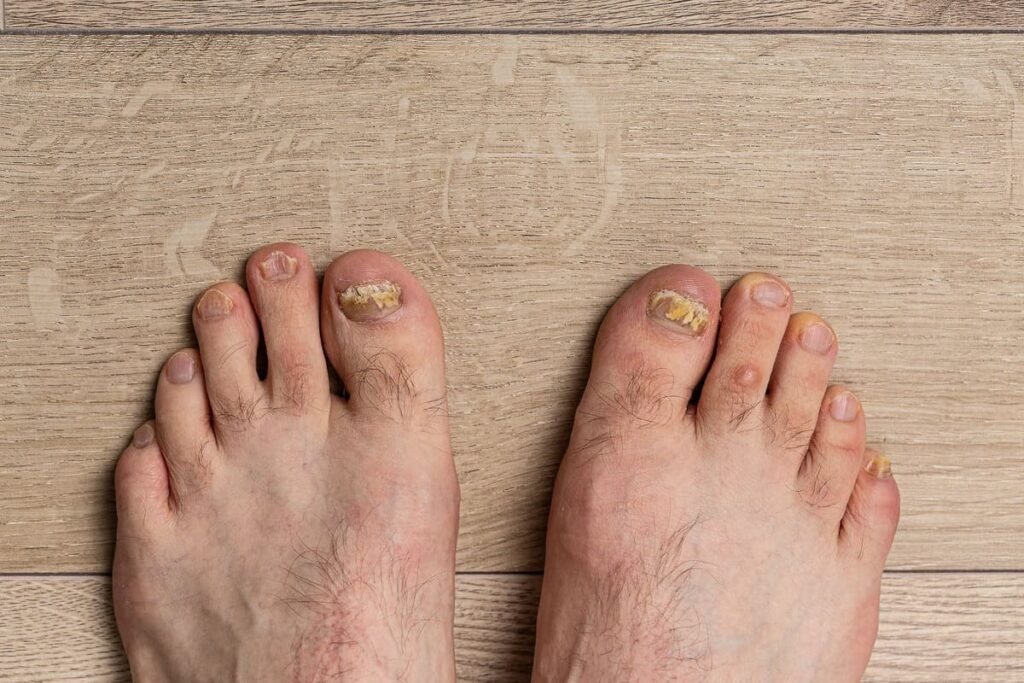 hongos en las uñas de los pies fotos